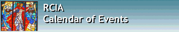 RCIA Calendar of Events Banner